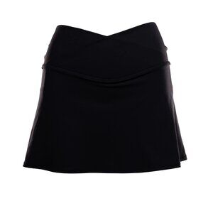Adair Golf black cross-waist skirt
